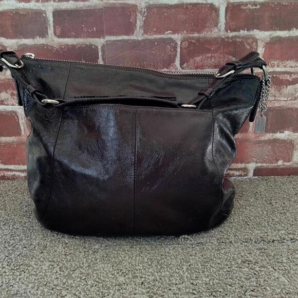 Coach Handbags - Coach Soho Large Hobo 12687 Deep Plum Purple Patent Leather Shoulder Bag Y2K